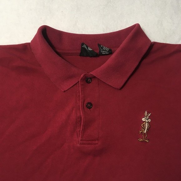 Vintage Looney Tunes Shirt Warners Bros Polo Bugs Bunny Golf Shirt Size XL - Picture 10 of 10